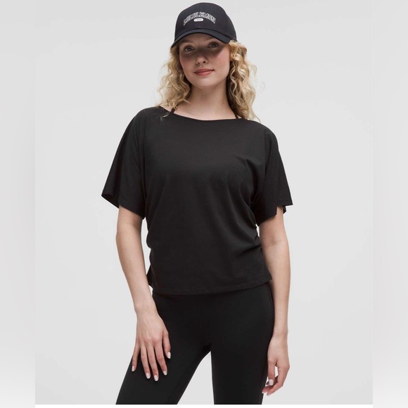 lululemon athletica Tops - Lululemon Organic Cotton Ruched-Sides T-Shirt
